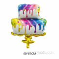 Огромные размеры mylar ballon birthday the cake foil foil